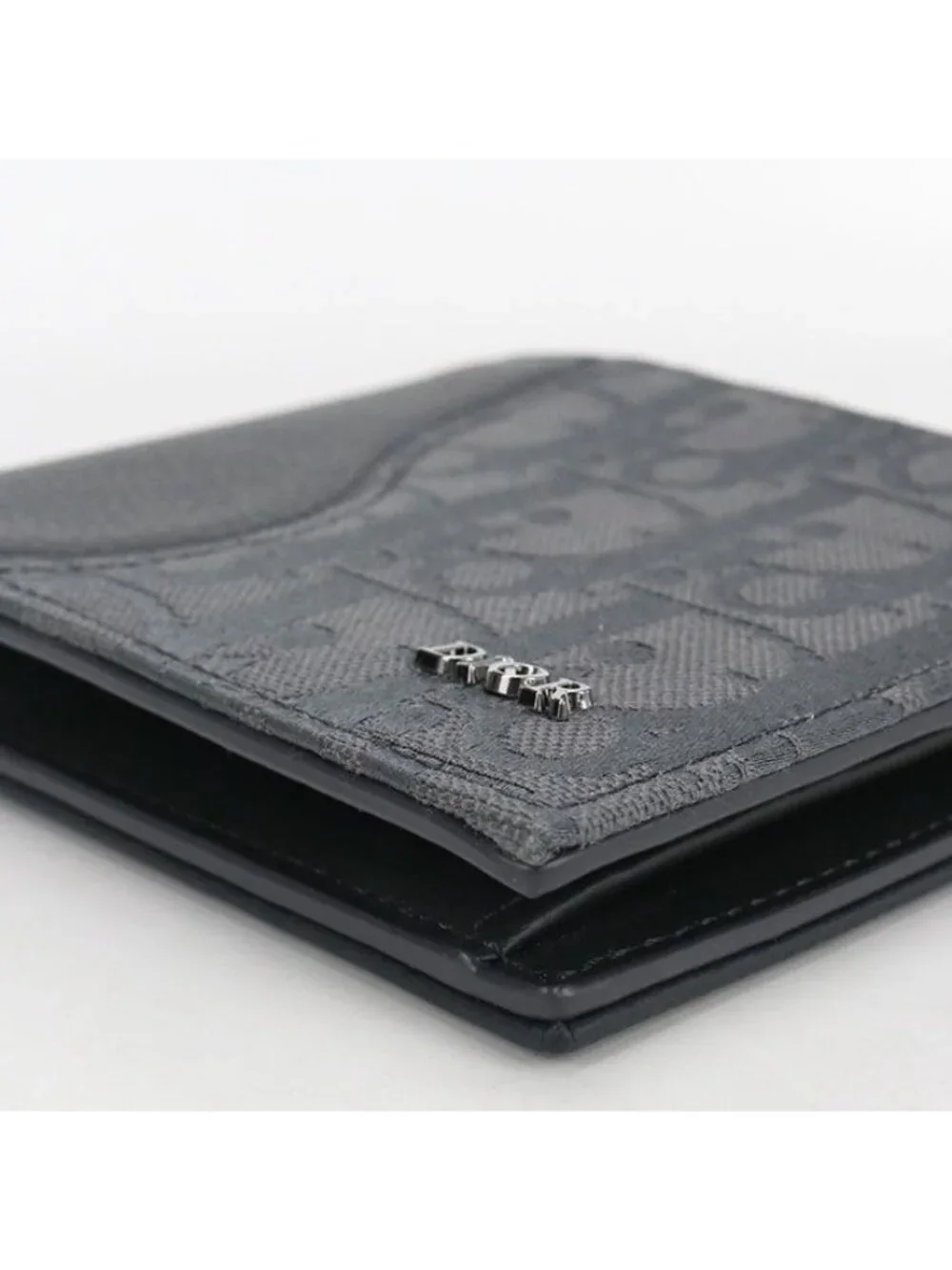 Dior Saddle Bifold Wallet Cotton